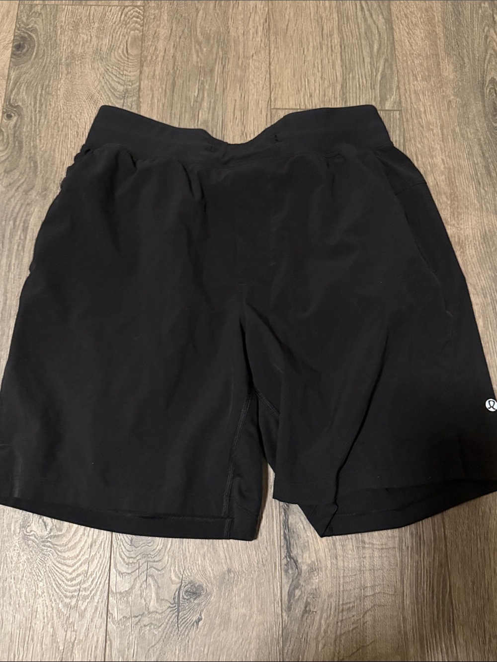 lululemon athletica Men's Black Performance Training Shorts no drawstring